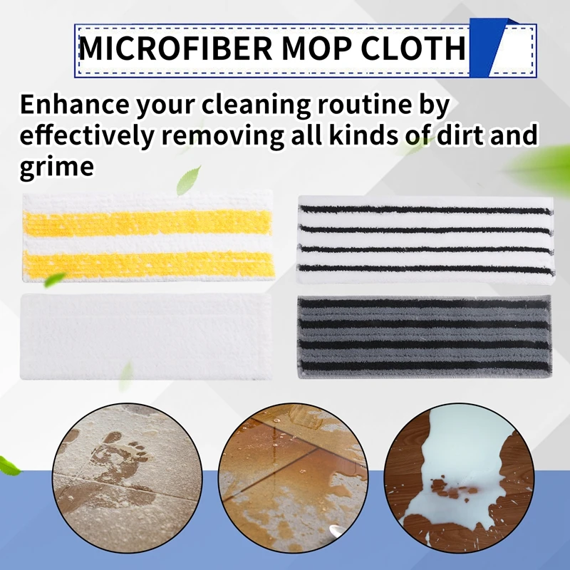 

4 шт. тряпки для паровой швабры из микрофибры для аксессуаров для паровой швабры KarcherJAS