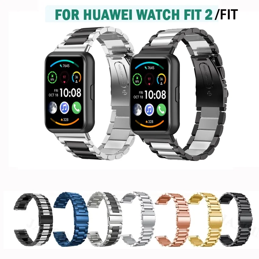 

Stainless Steel Metal Band Strap for Huawei Watch Fit 2 3/ Fit New /SE /Special Edition /Fit2/Fit3