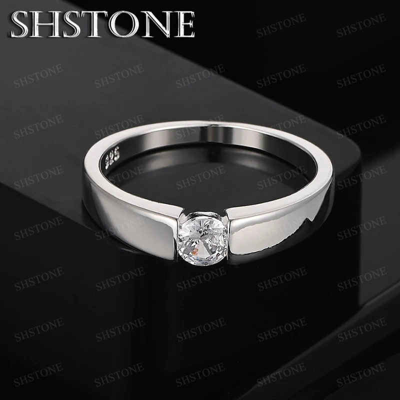 

High Quality Zircon 925 Sterling Silver Ring Women Wedding Ring Happy Party Classics Fine Jewelry Birthday Gift Accessories