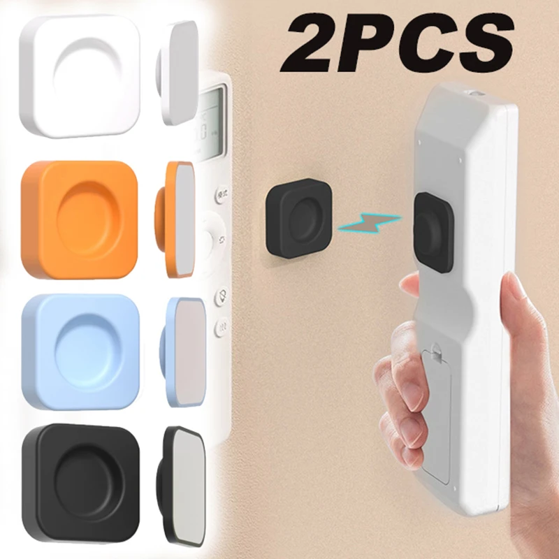 2PCS Magnetic Remote Control Holder Wall Mount Remote Control Storage Self No Punching Remote Control Bracket Home Magnetic Hook