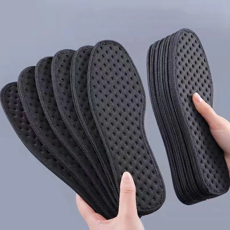 1 Paar Pflanzeneinlegesohlen für Schuhe, Bambuskohle, antibakteriell, Deodorant, Laufen, Sport, Einlegesohle, Füße, stoßdämpfende Schuhsohle
