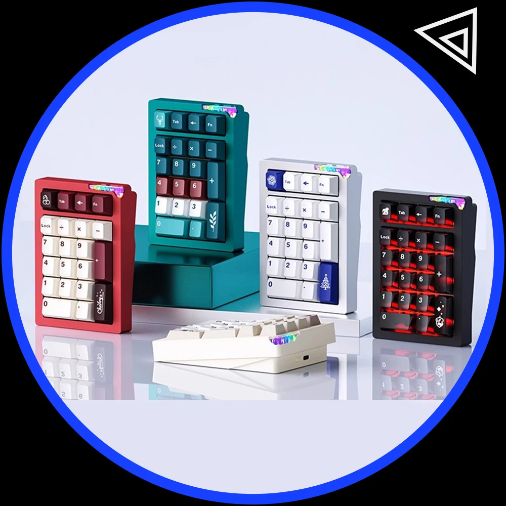 

WEIKAV Stars21 Mechanical Keyboard Wireless Bluetooth RGB Three Modes Mini Keyboard Keypad Customized Office Gamer Gifts