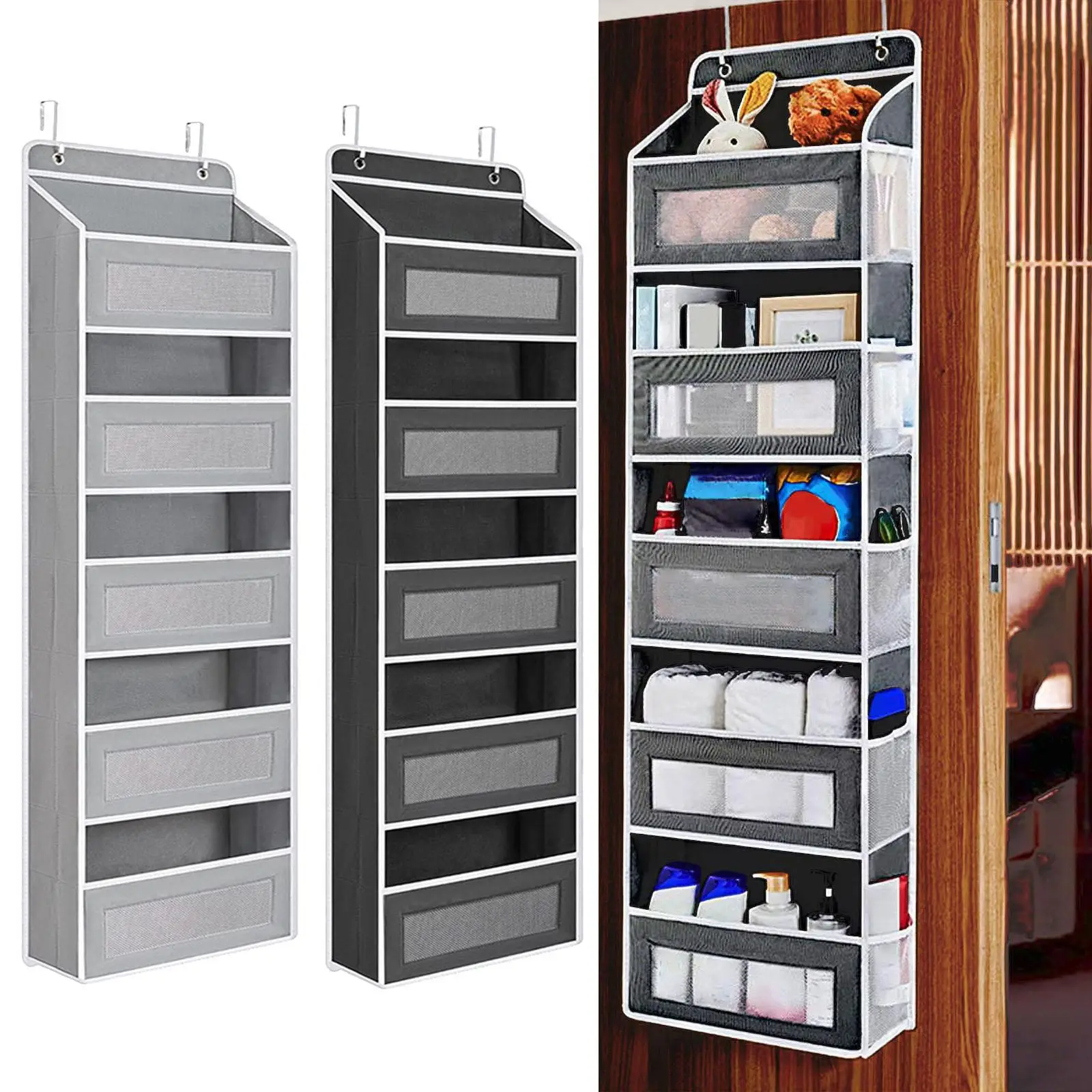 

Органайзер над дверью Над дверью Подвесной органайзер для шкафа Многоразовый плюшевый органайзер