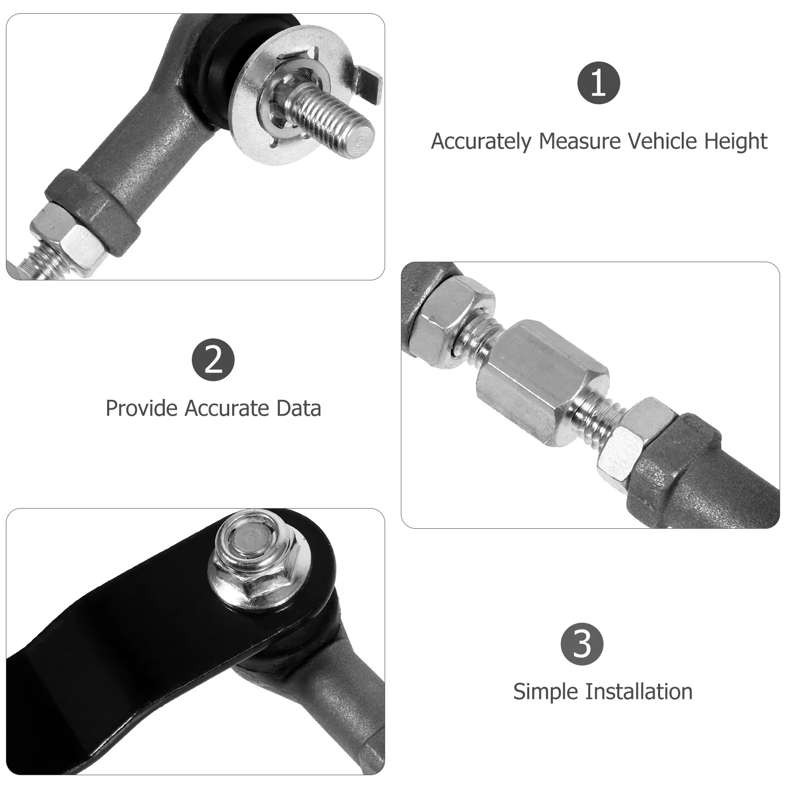 

Sensor Link Connecting Rod Iron Material Rear Suspension Height Level Control 48906-35010 48906-35020 Durable Easy