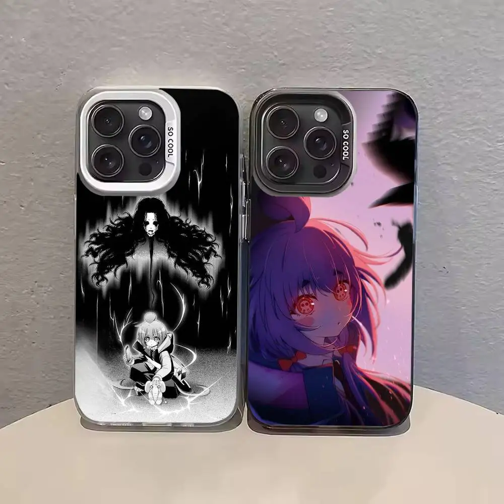 

DARK GATHERING Anime Phone Case For iPhone 17 16 15 14 13 12 11 Pro Max Plus Silver candy Matte Cover