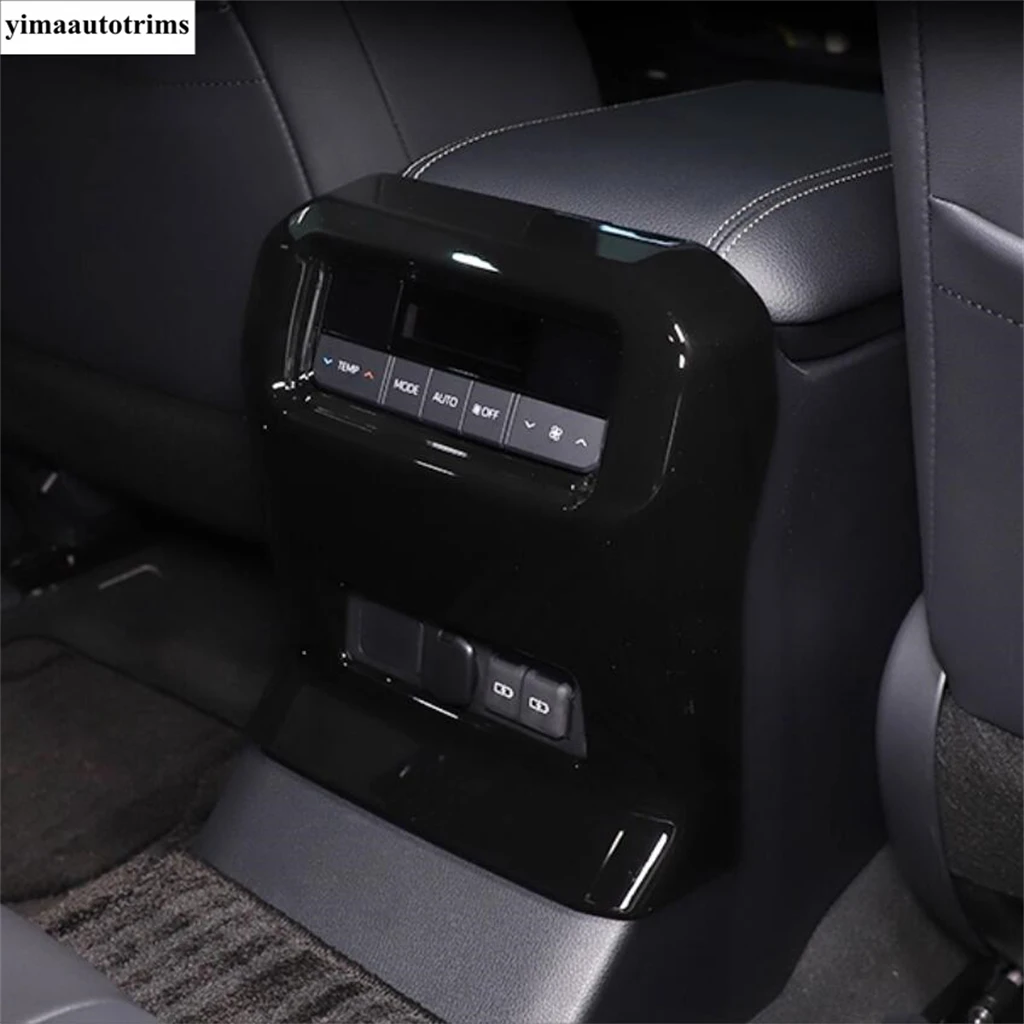 

Rear Armrest Box Air AC Outlet Vent Panel Cover Trim ABS Interior Accessories For Toyota Land Cruiser 250 Prado LC250 2024 2025