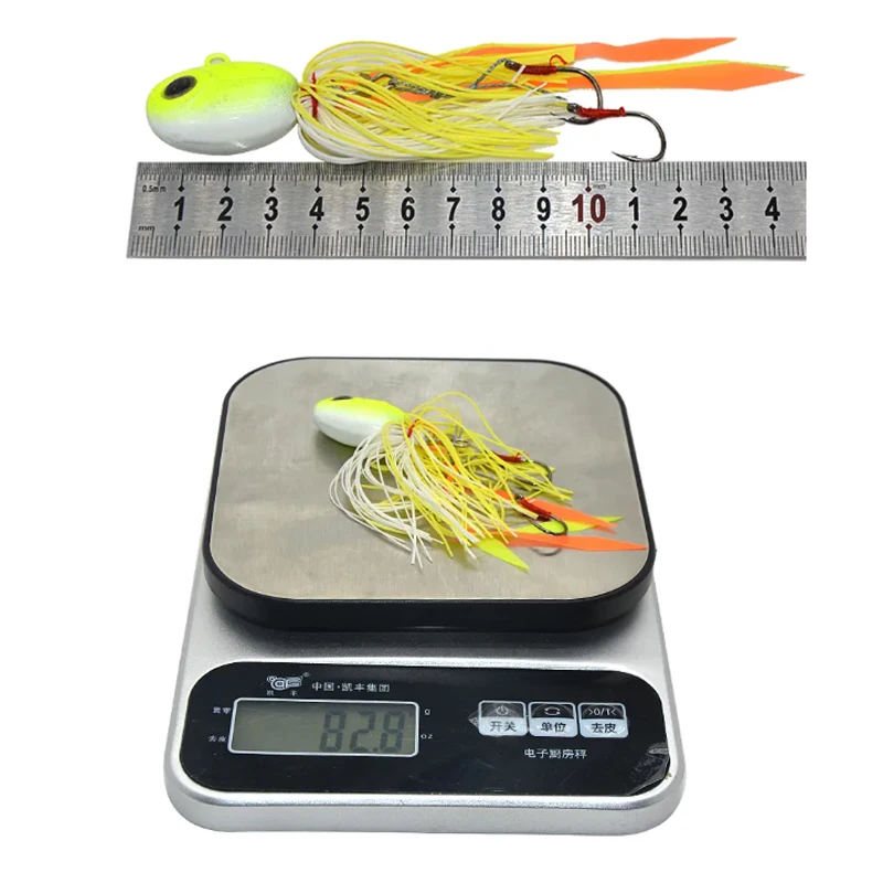 TAKEDO JGL01 Sea Fishing Baits Fishing Jigging Swimbaits Beard Guy Metal Jig Fish Head 70G 80G Rubber Jig