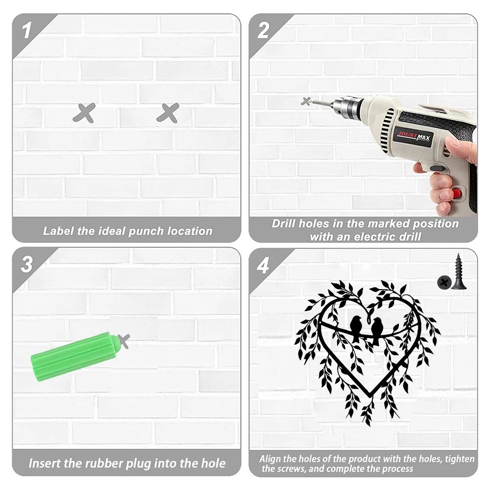 1pc Hiasan Dinding Logam Bentu - Home Decor Quotes On Wall ulasan dan harga