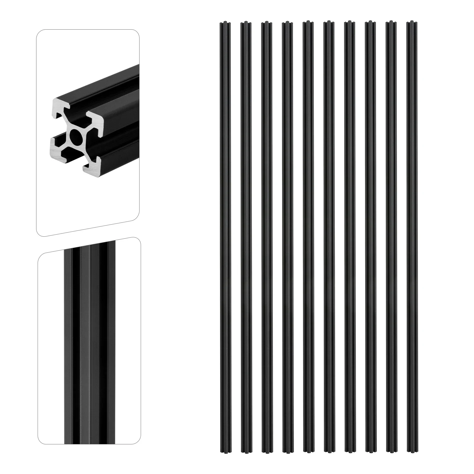 10 stks 3.28ft T Slot 6063 Aluminium Extrusie, 106*14*8 cm, 3D Printing Materialen Hoge Intensiteit Voor Instrumenten W/Platte Rand
