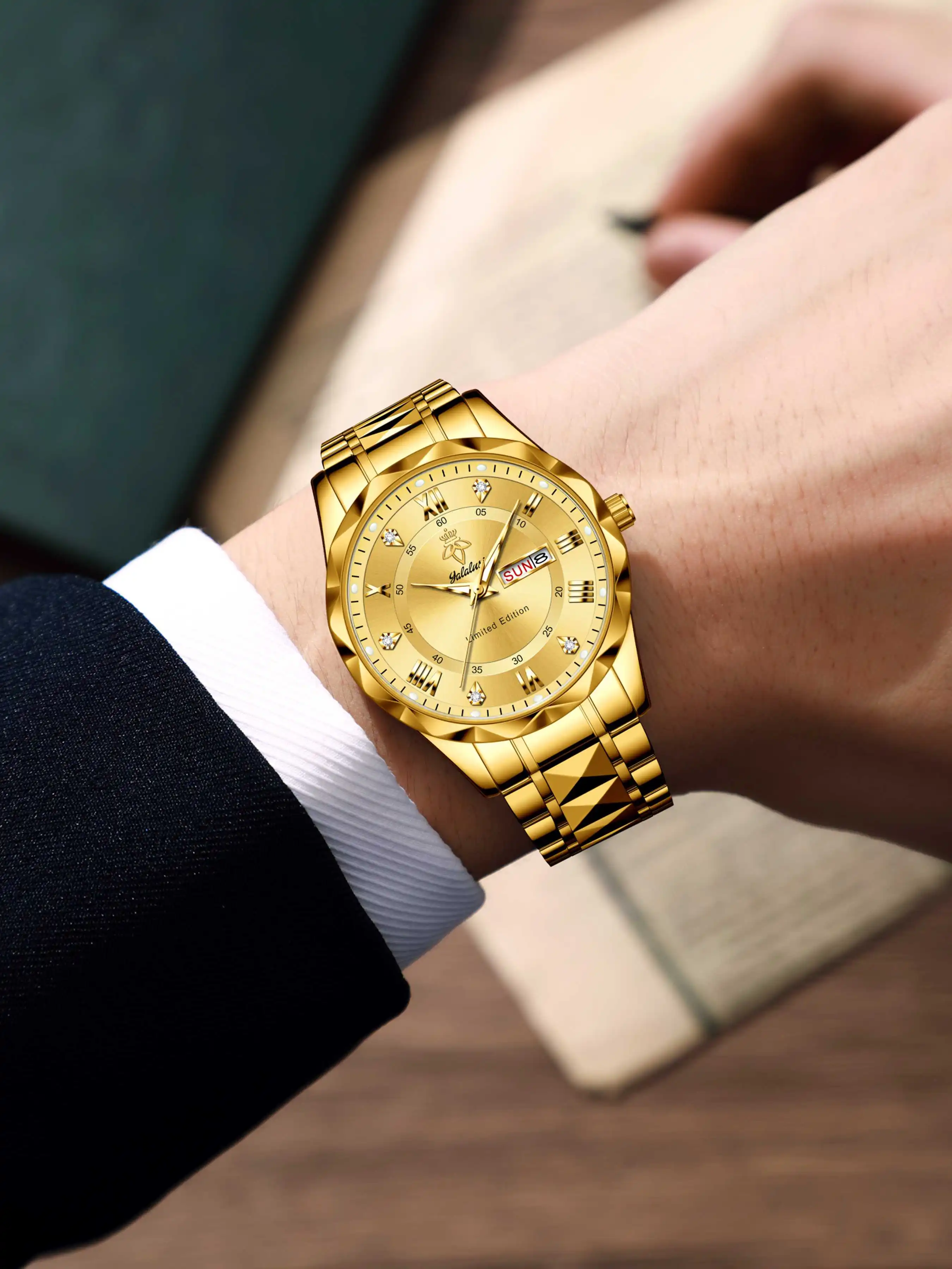 Reloj de pulsera de cuarzo impermeable para hombre, moderno, deportivo, de negocios y casual, con una elegante pulsera, reloj mujer, reloj hombre