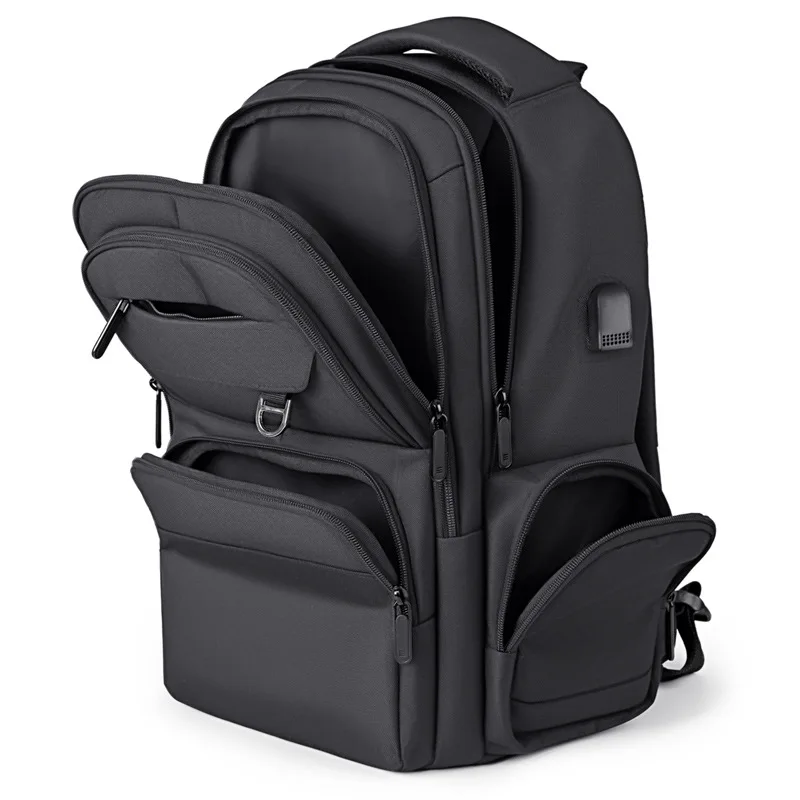 Laptop Backpack 16 Inch Commuter Simple Solid Color Backpack Student School Bag