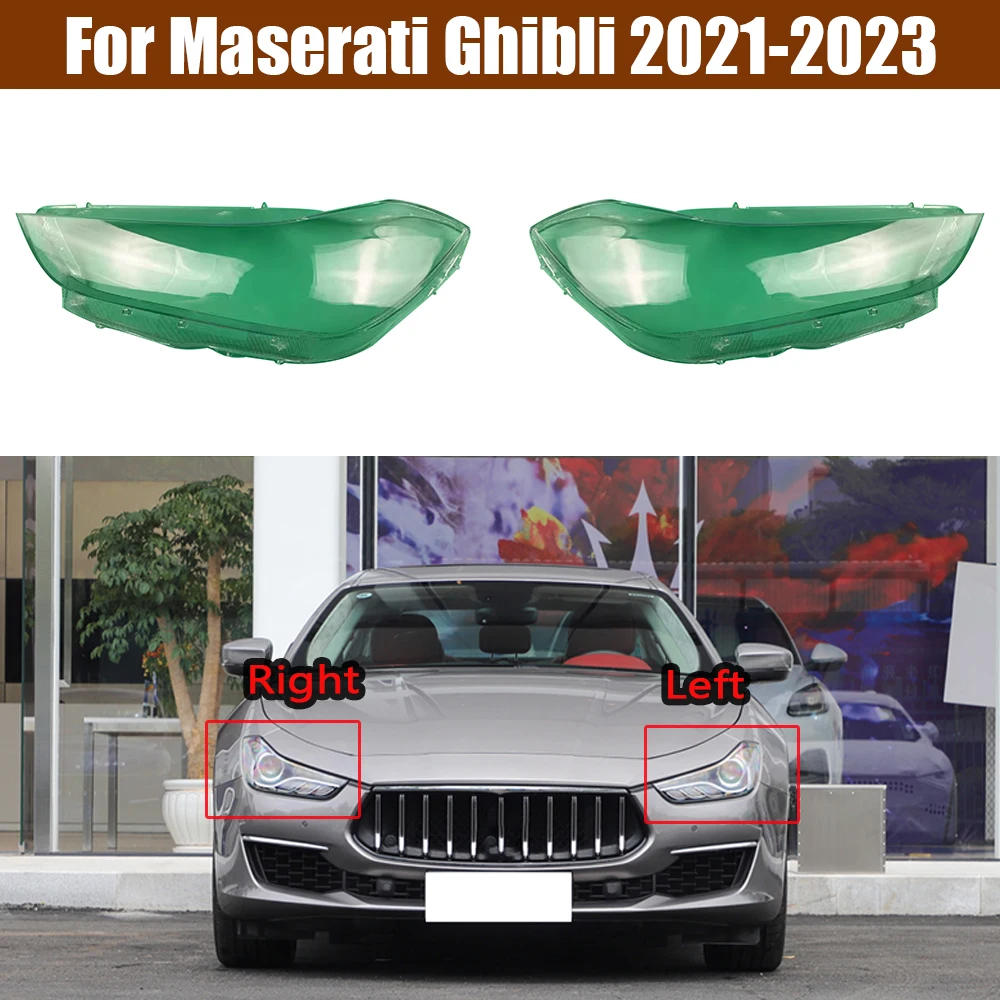 

For Maserati Ghibli 2021 2022 2023 Headlamps Transparent Cover Headlight Shell Lampshade Lens Lamp Shade Plexiglass