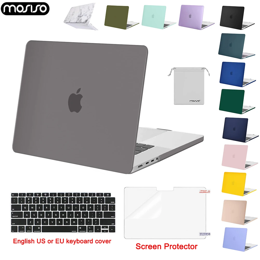 

New Laptop Case for 2023 MacBook Pro 16 inch M3 A2991 M2 A2780 M1 A2485 A2141 Hard Shell for Pro14 A2918 A2992 A2779 A2442 Cover