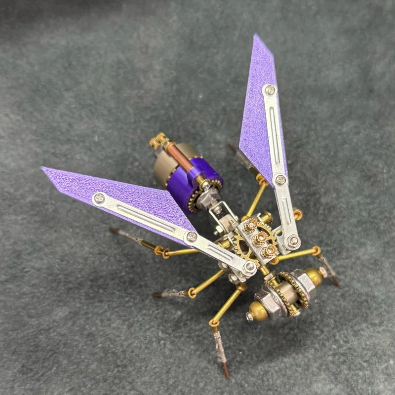 Steampunk Mechanical Bee DIY Assembly Metal Model Kit 3D Puzzle Handmade Toy for Kids Adults Gift