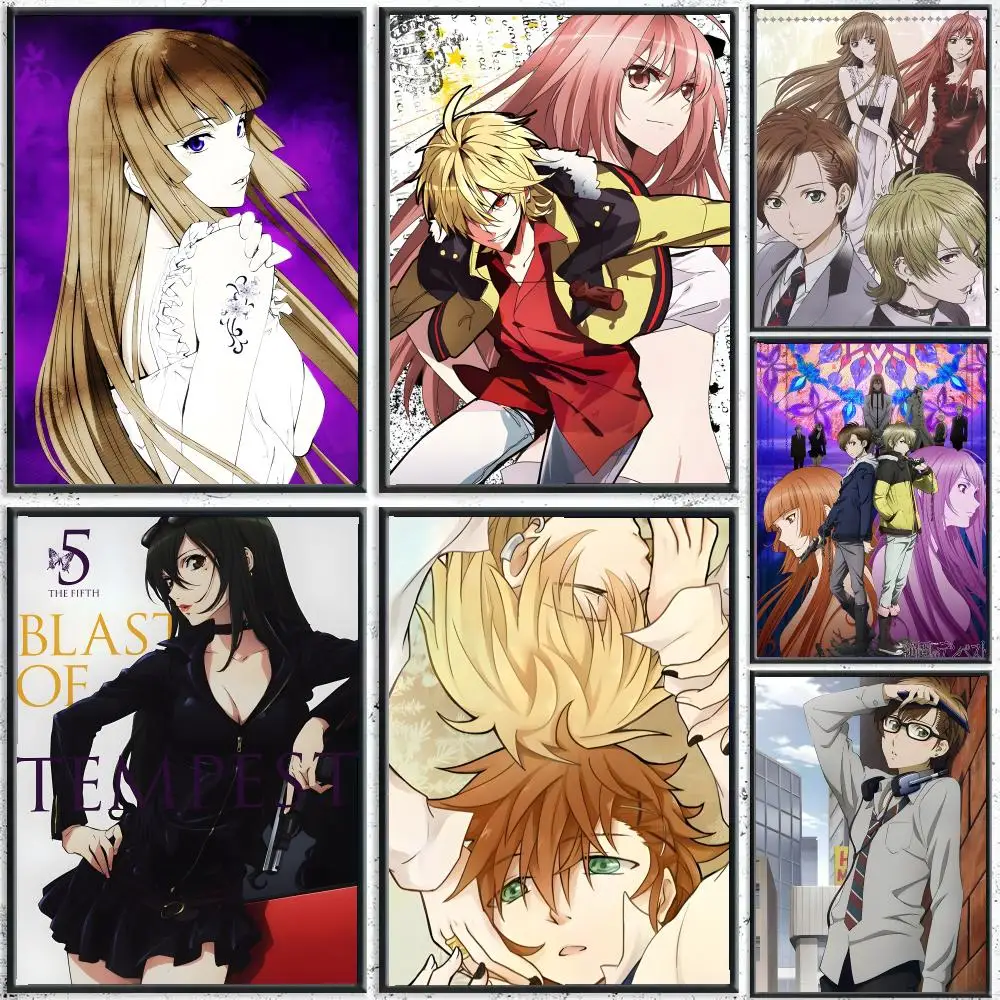 Anime Blast Of Tempest Poster Self-adhesive Living Room Bedroom Party Bar Decor Moisture-proof Fade-resistant