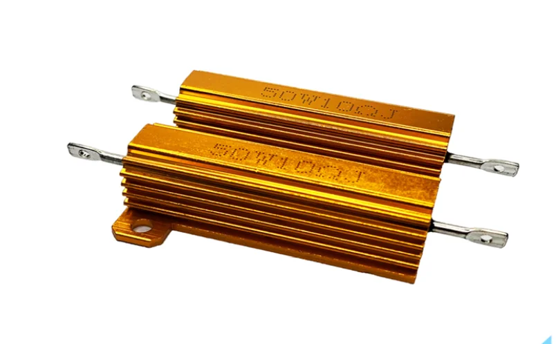RX24 50W Aluminium Power Metal Shell Case Wirewound Resistor 0.01R ~ 100K 0.5 1.5 1.8 3.3 4.7 6.8 1.2K 1.5K 3.3K 5.6K 10K 47Kohm