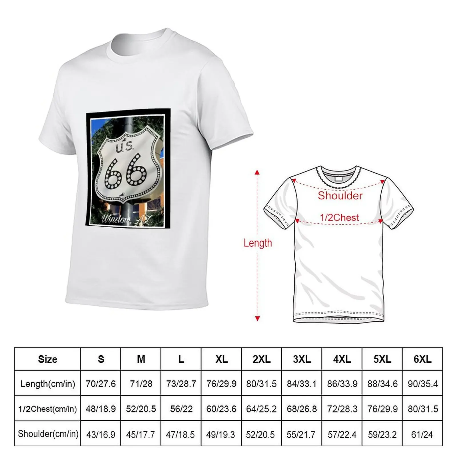 Route 66 Winslow, AZ T-Shirt fashion shirts customizeds men clothings