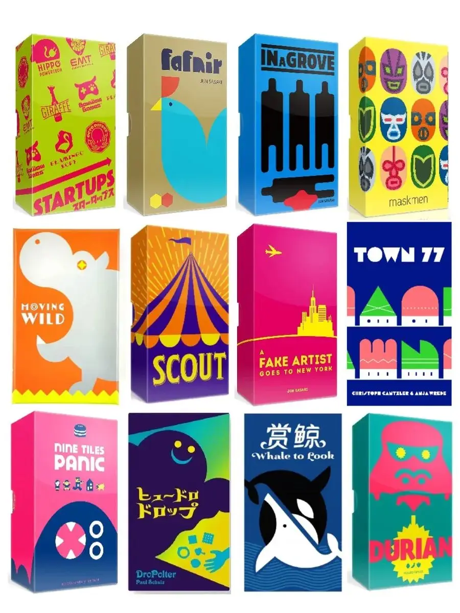 Jeu de société de stratégie | Faux artiste | Panique neuf carrelage | Maskemen | Dropolter | Sélection rapide | Rafière Cinq | • Meilleur jeu familial