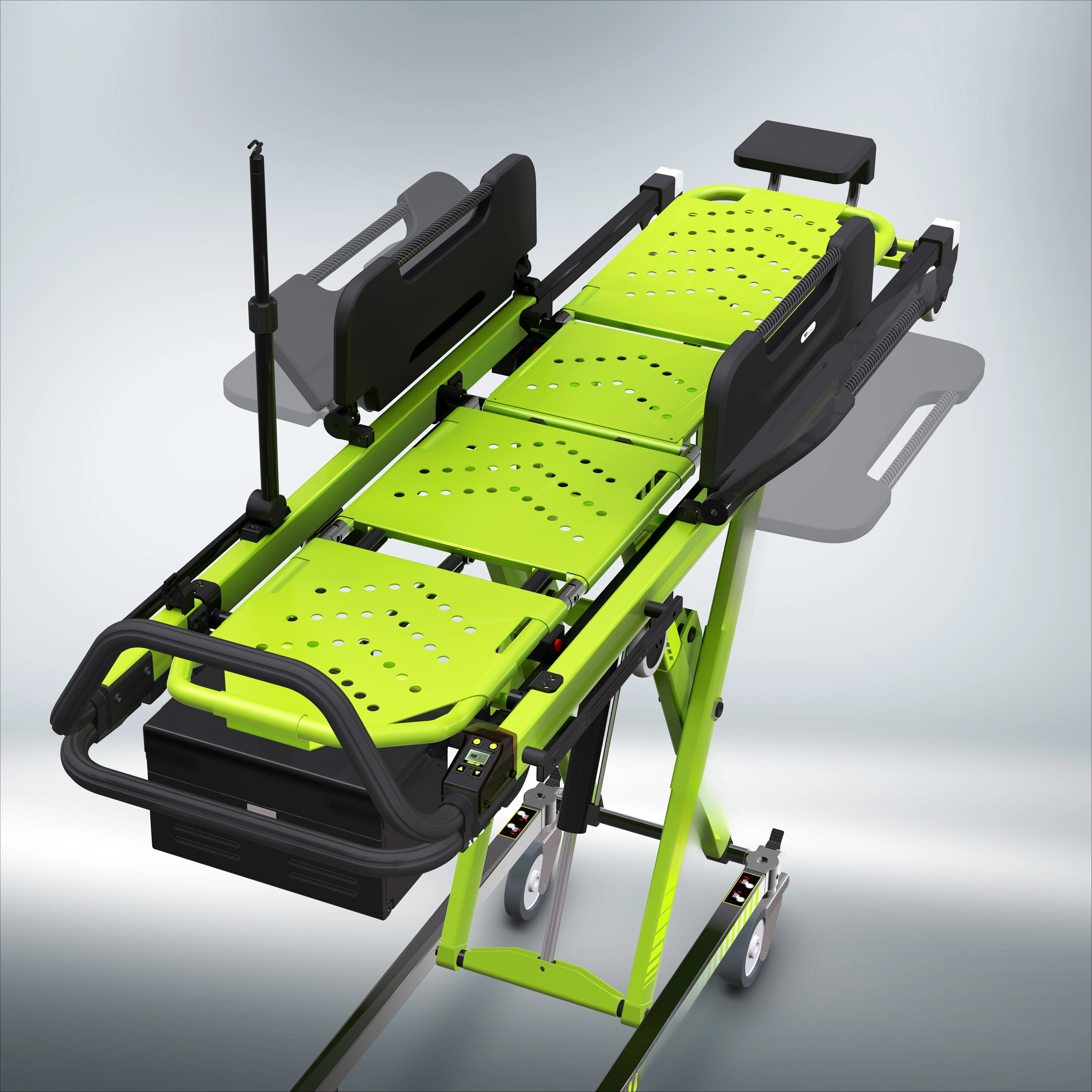 Electric stretcher portable folding ambulance stretcher for emergency medical rescue first aid equipment