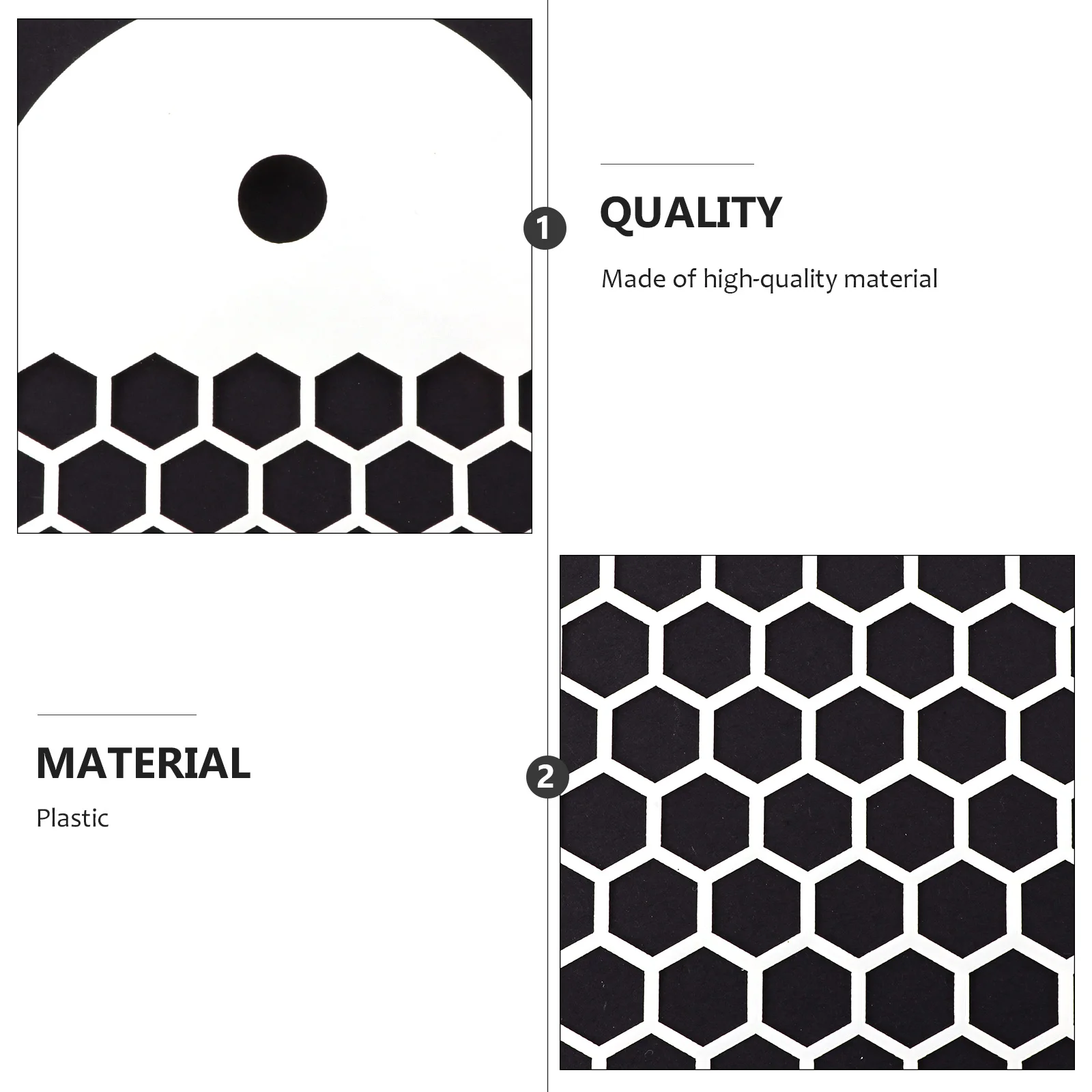

6pcs Honeycomb Baking Mold Hexagon Cookie Stencil Cake Decorating Template Plastic Cupcake Chocolate Tool Flower Printing