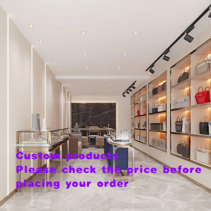 custom.SUNDO High Quality Blue Watch Display Cabinet Stainless Steel Cabinet Watch Jewelry showcase