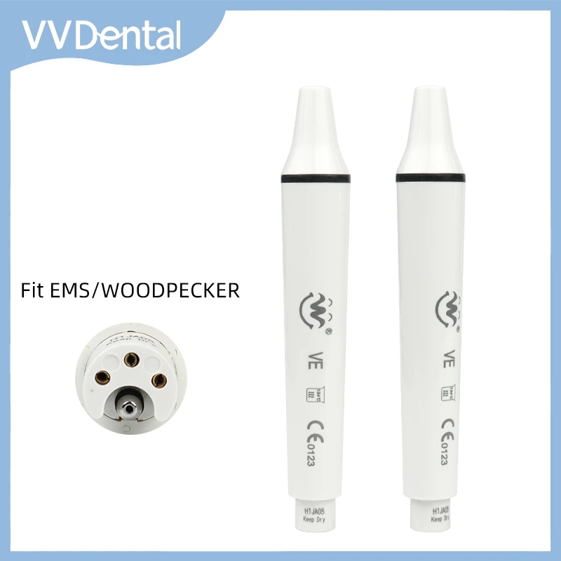 Dental Ultrasonic Scaler Handpiece Fit for WOODPECKER EMS Detachable Piezo Handpiece 135° Sterilized Teeth Cleaning Dental Tools