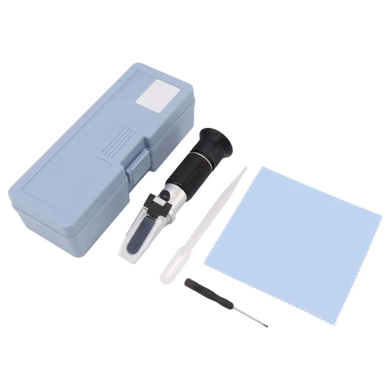 Handheld Milk Meter Refractometer with Auto Temp Compensation - Measures 0-20% for protein & Moisture, Durable Aluminum