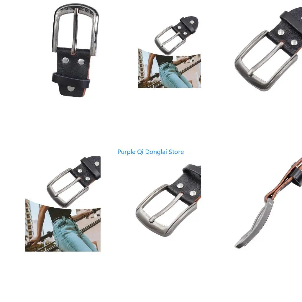 L21E Stylish Metal Belt Buckle Delicate Single Prong Classical Buckle Gift for Men