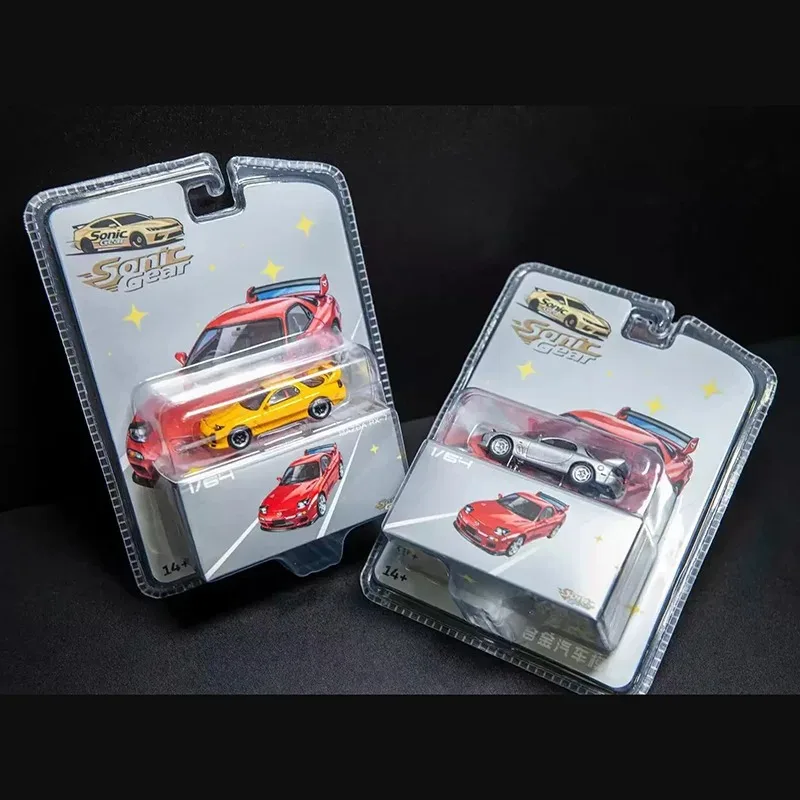 Sonic Gear 1: 64 Scale RX-7(FD3S) Alloy Car Model Static Decoration Collectibles Gift Toys