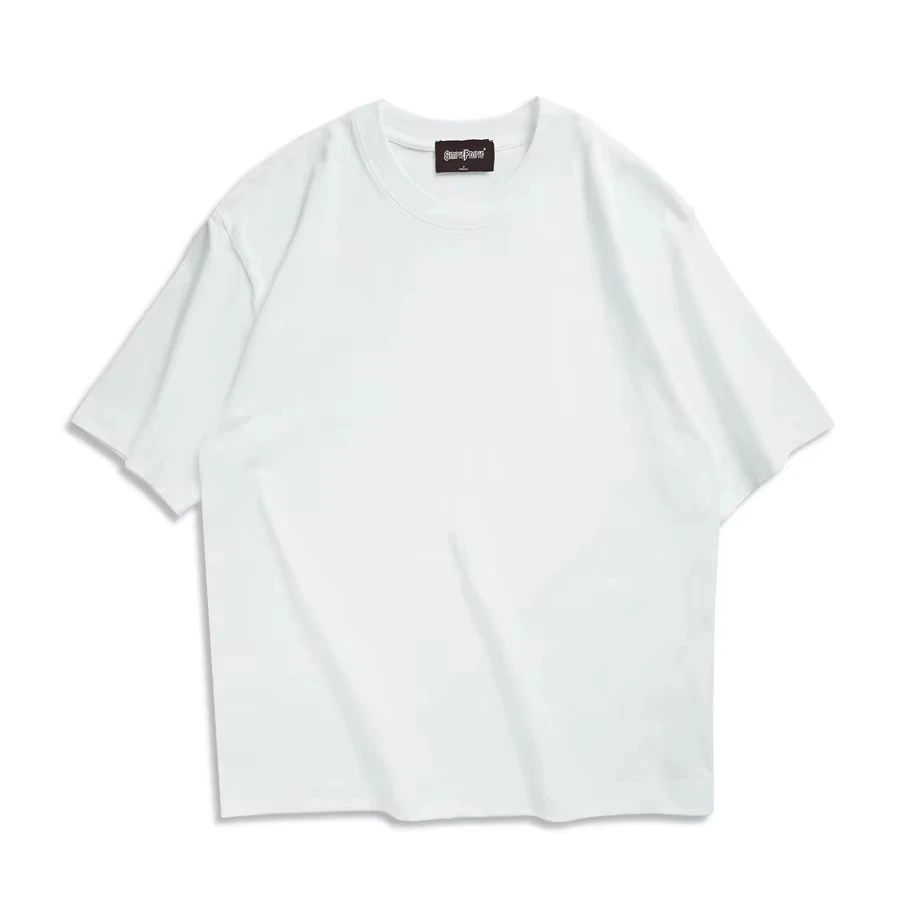Koreanische Streetwear Damen Oversized Sommer Herren Mehrfarbiges Casual Damen T-Shirt Unisex Basic Einfarbiges Junges Cooles Top – Detail 5