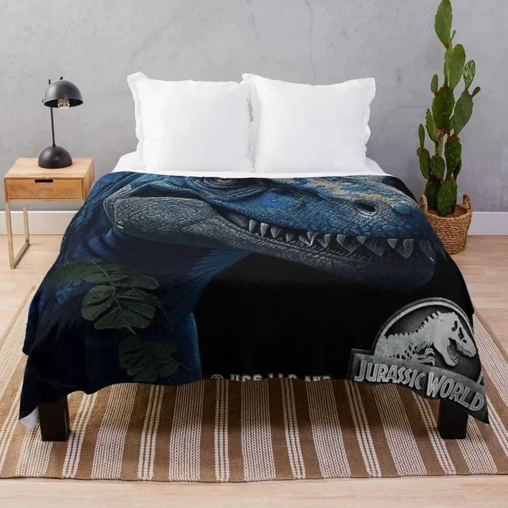 

Jurassic World Blue The Raptor Throw Blanket Sleeping Bag Moving Retros Sofa Quilt Blankets