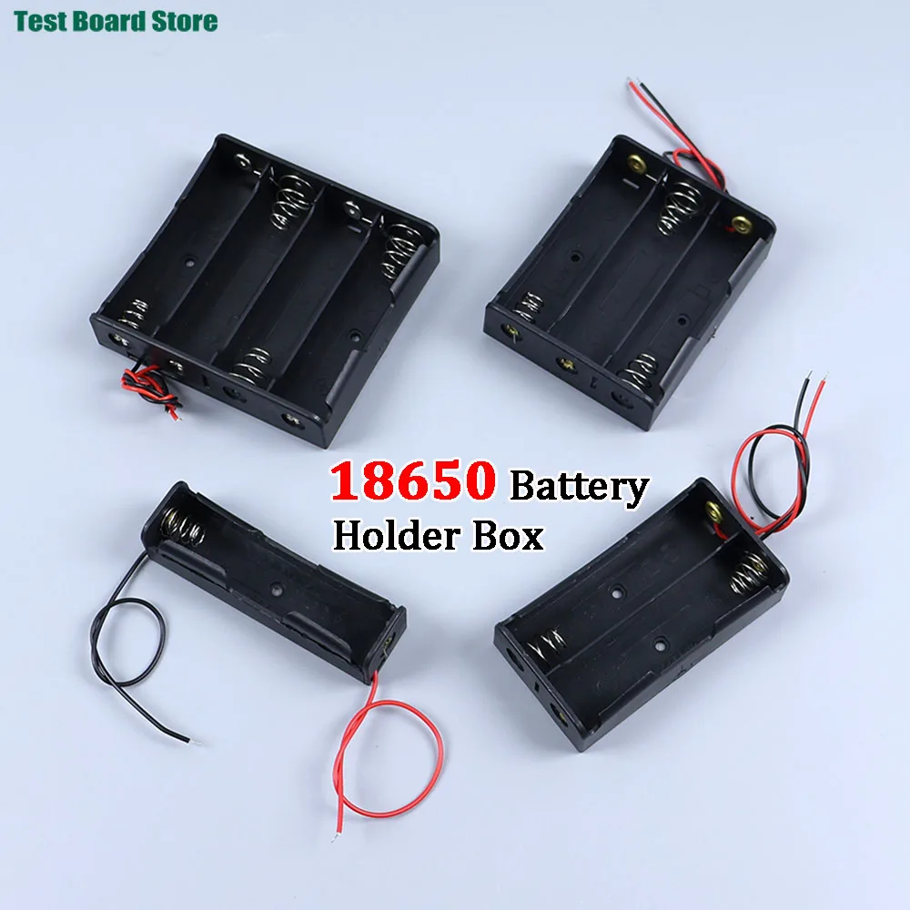 1pcs 18650 Battery Box 3.7V Parallel Series Belt Line Lithium Welding-Free DIY Manual Battery Holder