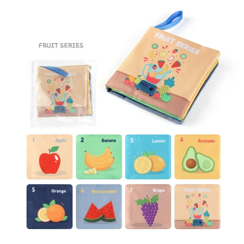 

Premium 3D Touch Feel Cloth Book Enlightenment Interactive Early Education Soft Montessori Toddler Sensory Book Newborn Gift