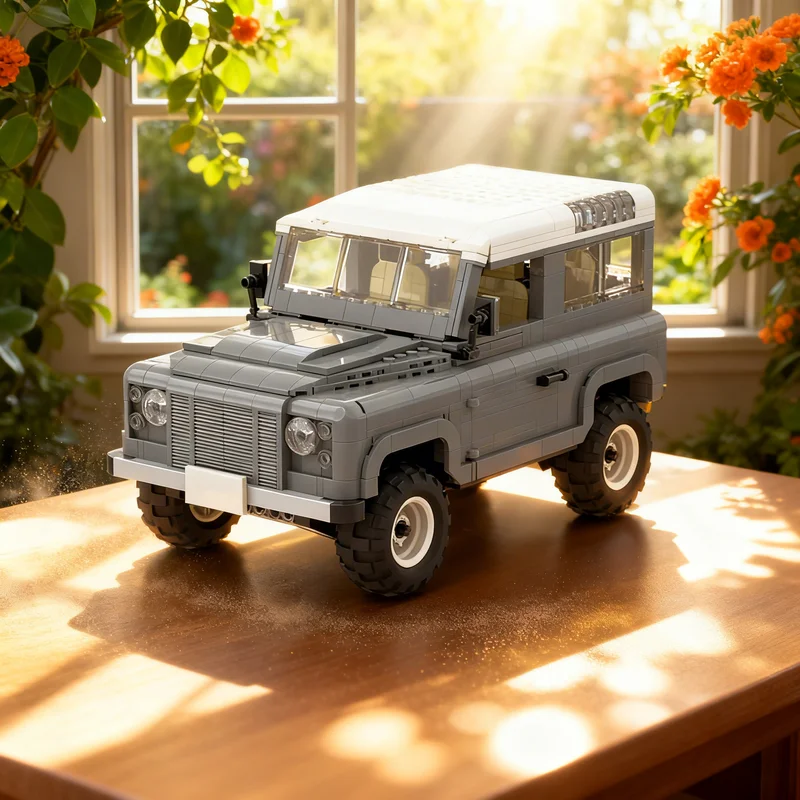 1414pcs MOC Land Rover Defender 90 Heritage Creator Expert Model Building Blocks Construction Toys Christmas Gifts Brick Kids