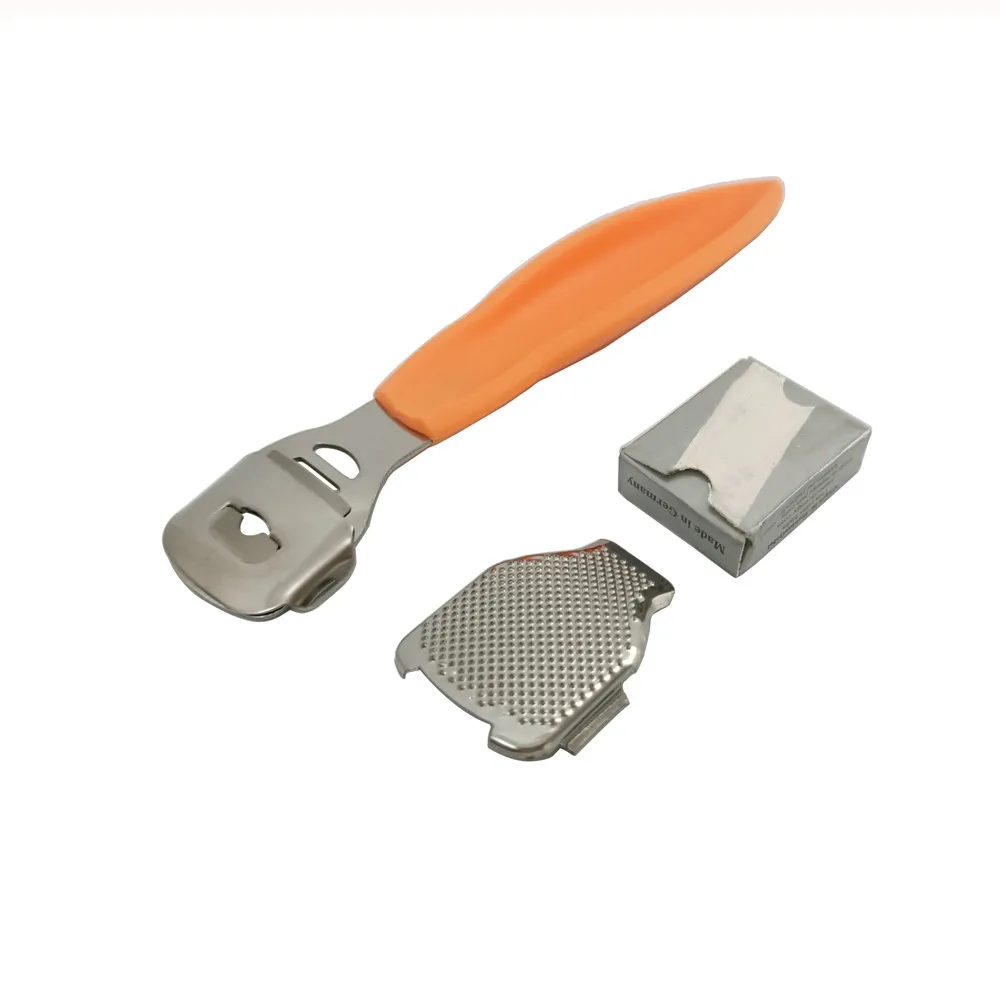 New Stainless Steel Foot Skin Shaver Corn Cuticle Cutter Remover Rasp Pedicure File Foot Callus 10 Blades Foot Care Tool