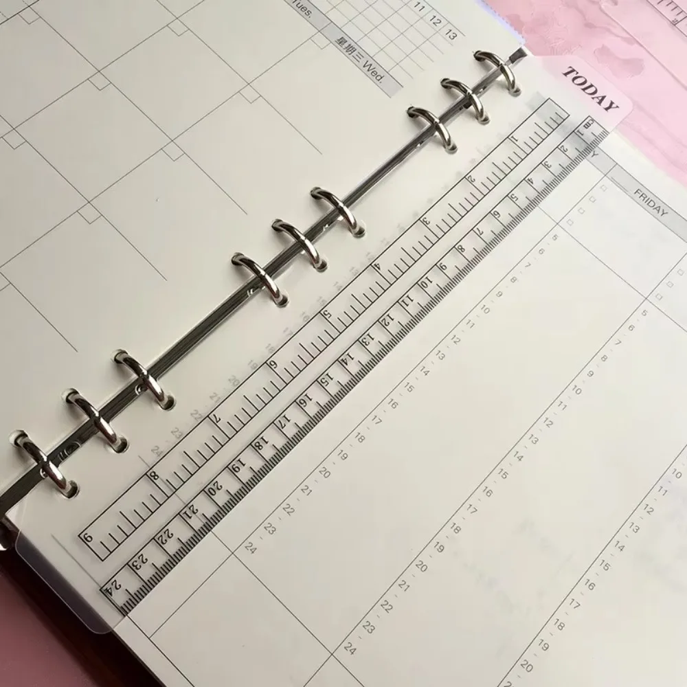 Liniaal A5 A6 Paginamarkering Paginazoeker Liniaal Meetliniaal Bindmiddel Notitieboekje Verdeelpagina's Liniaal Planner Agenda Notebook Organizer