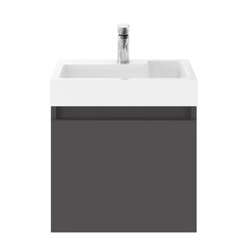 

Simple Style Wood Grain White /black Bathroom Cabinets with Sink Vanity Simple Vanities for Bathroom