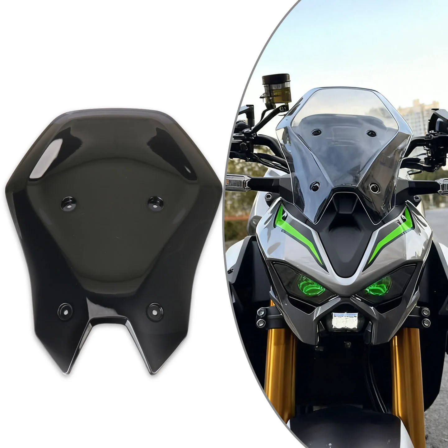 

Motorcycle Accessories Windscreen Windshield Fairing Wind Deflectors For Z900 Z 900 SE 2025 2026