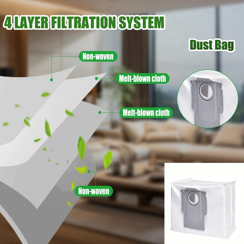 ABGP-For Ecovacs Deebot N30 Omni/N30 Pro Omni روبوت فراغ الملحقات الرئيسية الجانب فرشاة فلتر Hepa خرقة كيس لجميع الغبار أجزاء