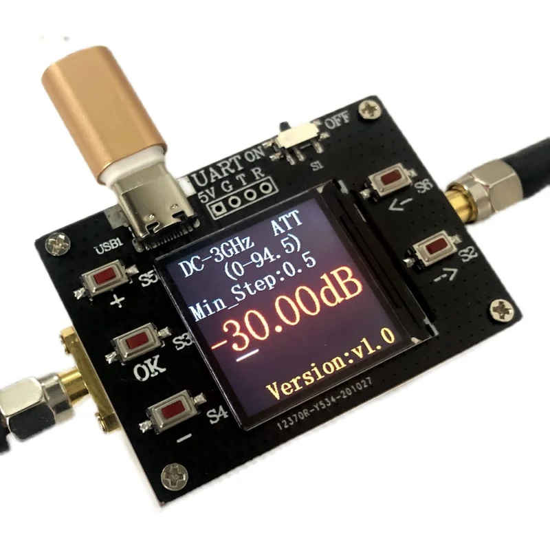 

DC-3GHZ 90DB numerical control attenuator 0.5DB step, support host computer TTL serial port