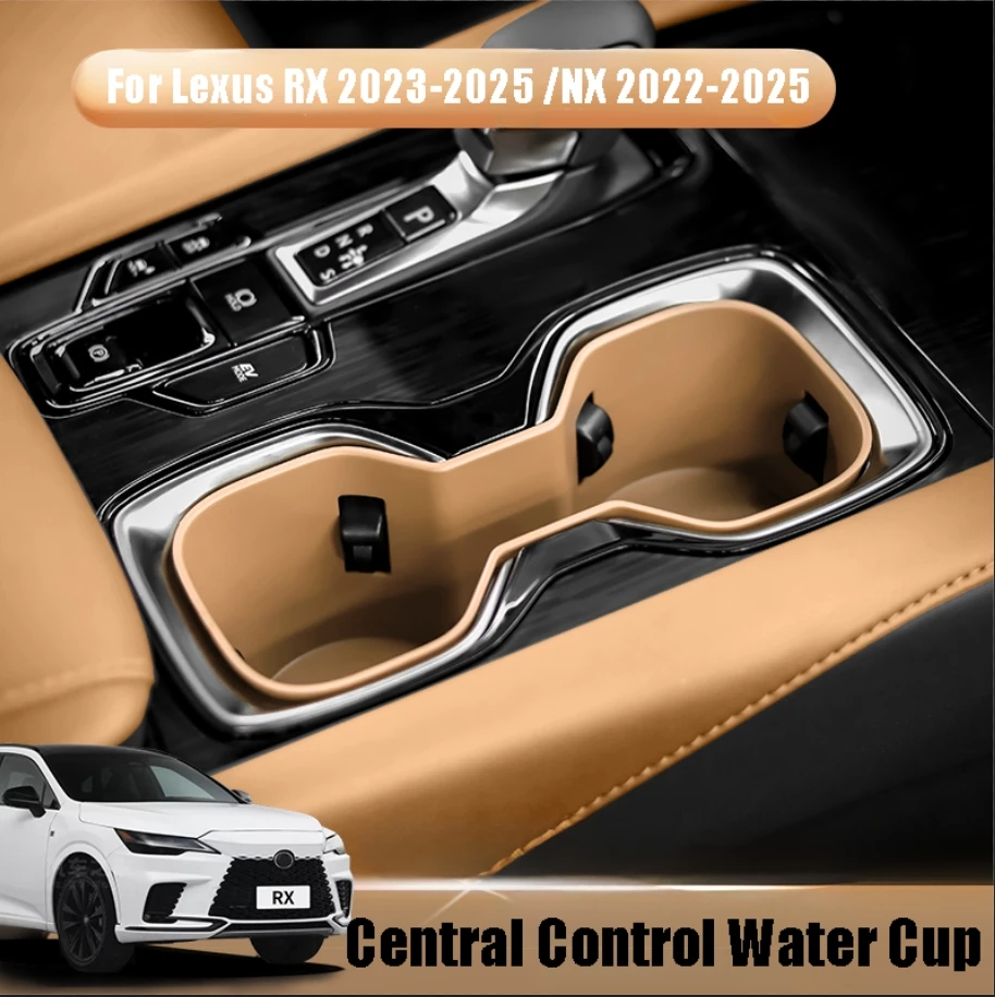 For Lexus RX 350h/450h/500h2023-2025 /NX 2022-2025 Car Central Control Water Cup Holder Limiter Storage Box Refit Accessories