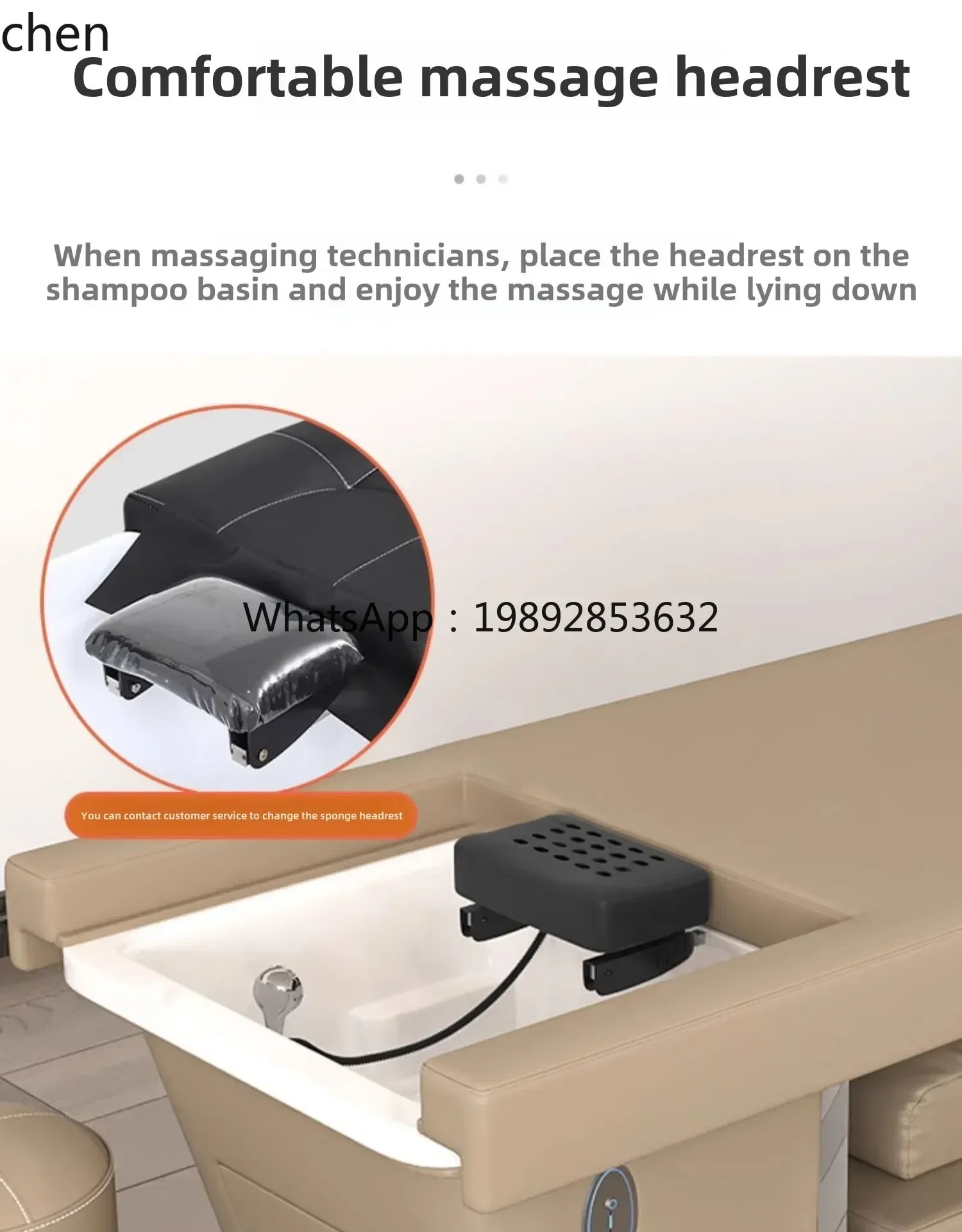 

EE shampoo bed barber special electric massage fumigation foot therapy water circulation speed water heater head treatment bed
