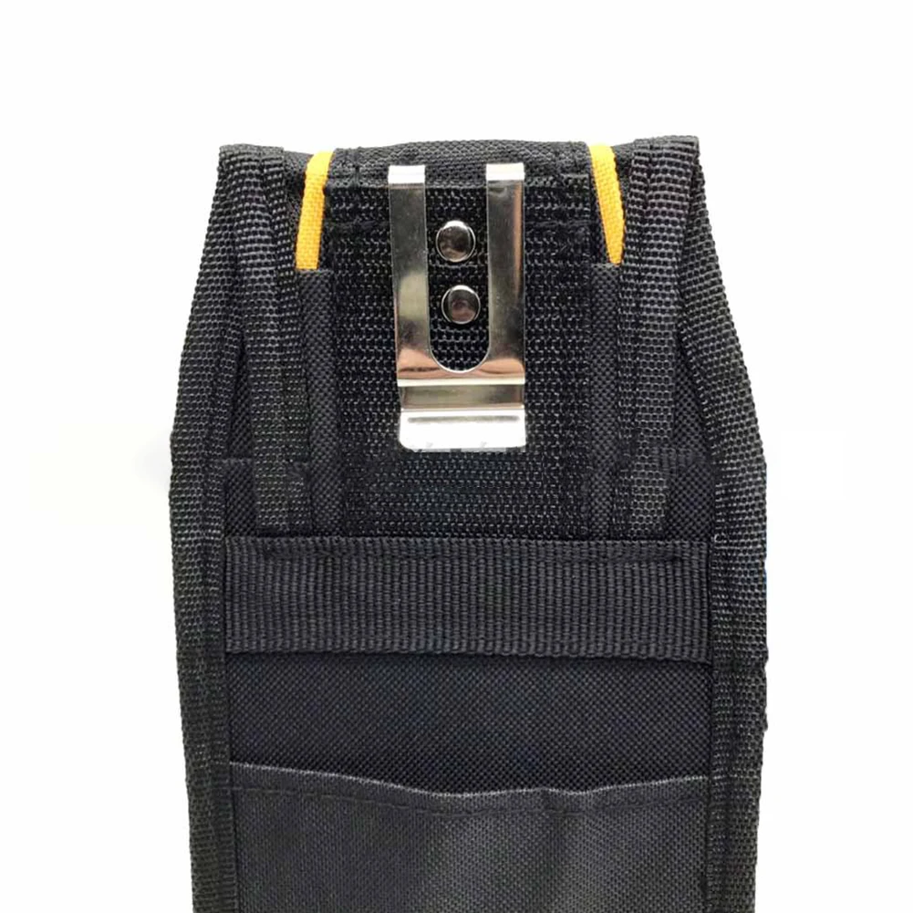 

Compact Electric Waist Belt Tool Bag Nylon Fabric Pocket Pouch for Screwdriver Hammer & Wrench Waterproof & Adjustable Black