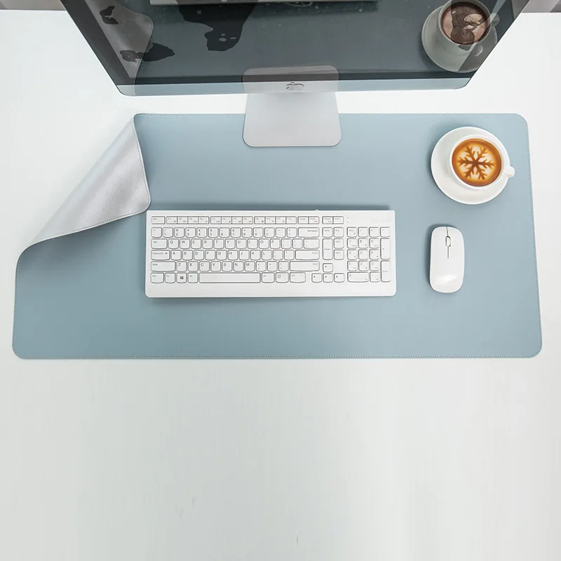 

Multi-specification Mouse Pad with Stitching Line Waterproof Student Desk Mat Oversized Leather Office Desk Writing Pad