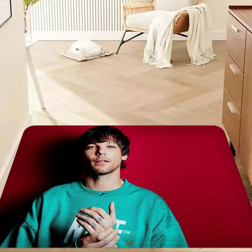 Singer L-Louis T-Tomlinson Floor Mat Kids Room Bedroom Decoration Balcony Anti-Slip Doormat Living Room Welcome Rug