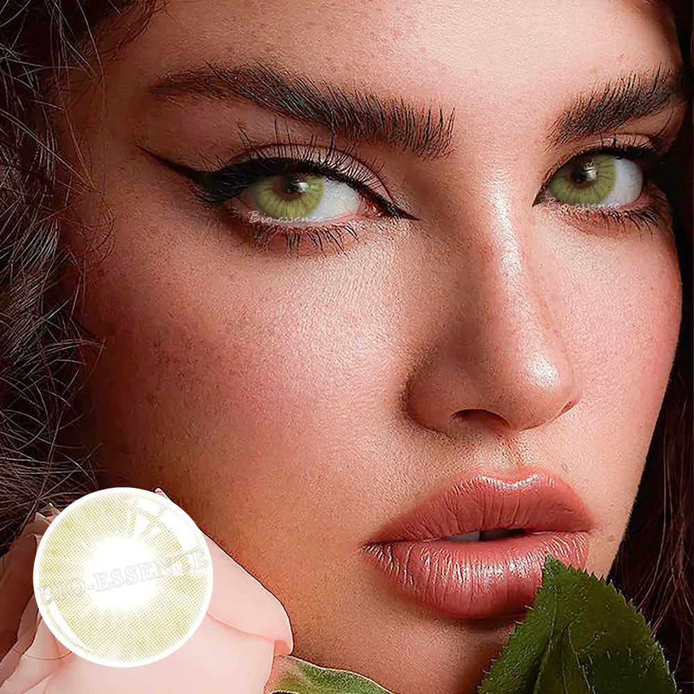 Bio-essence 1 Paar farbige Kontaktlinsen für Augen, graue Augenkontaktlinsen, blaue Linsen, natürliche Modelinsen, kosmetischer Augenkontakt – Detail 10