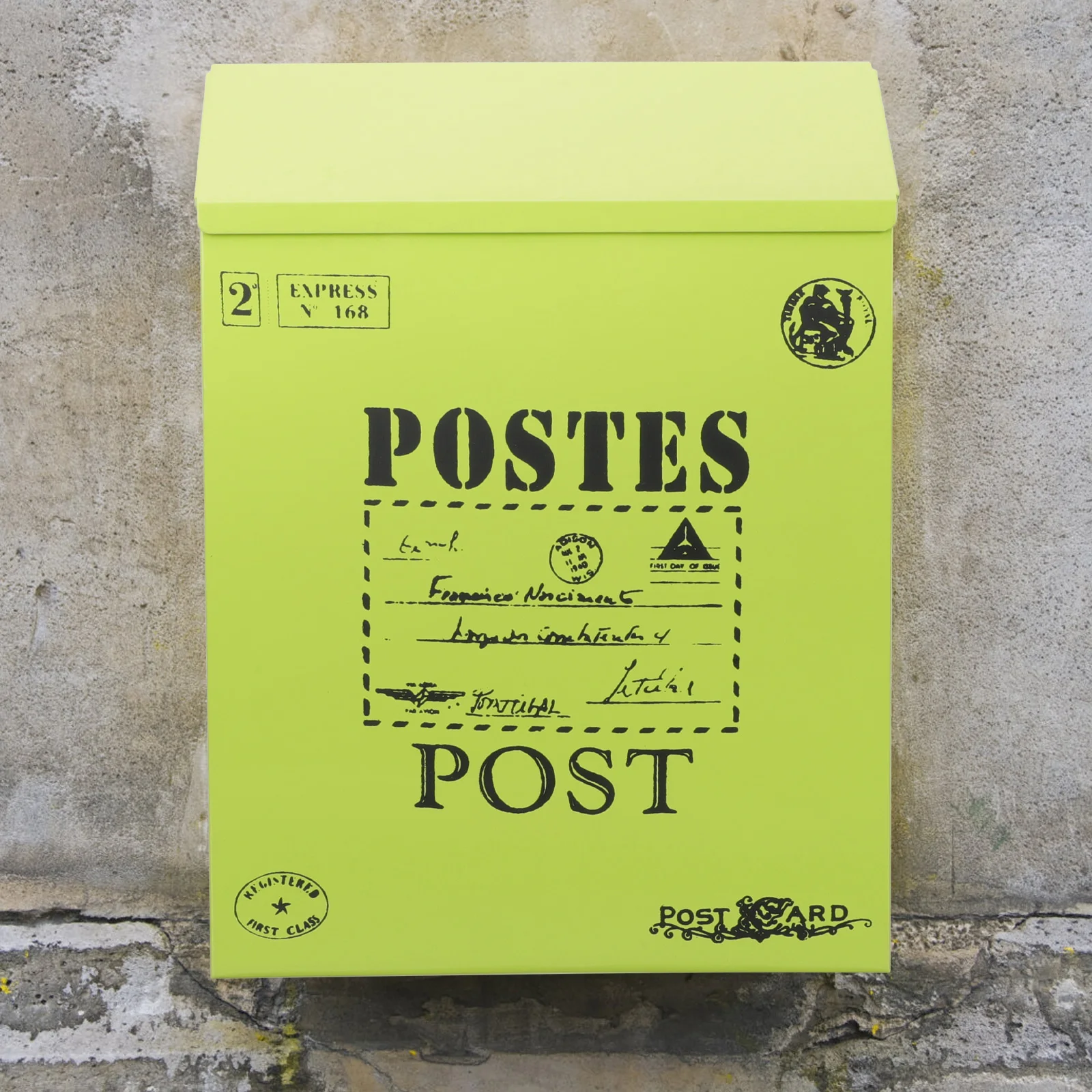 American Style European Mailbox Office Wall Mounted Locking Iron Boxes with Key