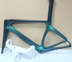 Chameleon Green Carbon Road Bike Frame Disc Brake 48cm 51cm 54cm 56cm 58cm T1100 Carbon Bicycle Frameset DPD XDB Ship Available