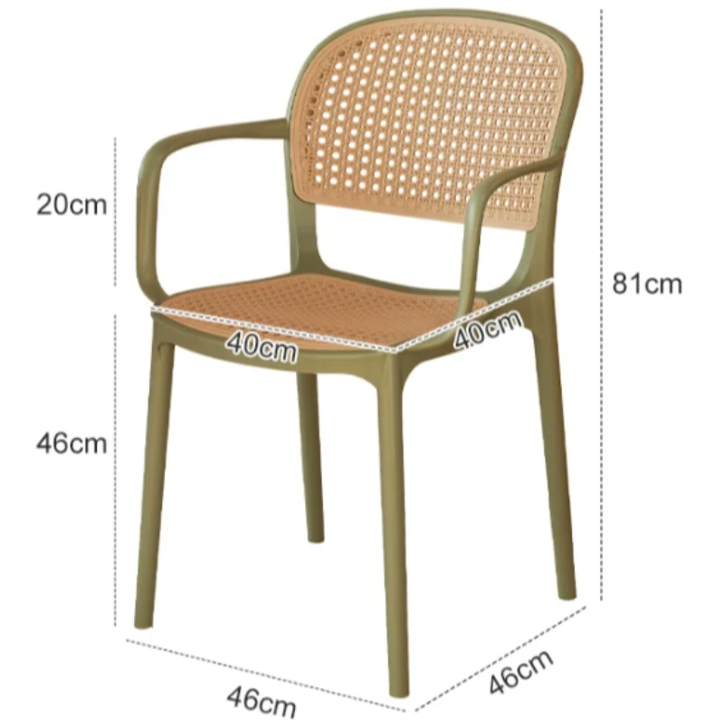 &Living Beautiful Dining Chairs Antique Rustic Dinette Rattan Chair Kitchen Designer Cadeiras Sala De Jantar Home Furniture