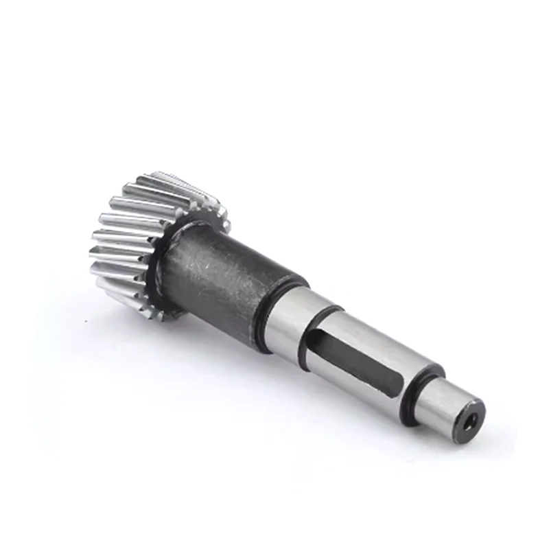 1.5 Mod CNC Gear Shaft Gearbox Synchronous Gear Shaft 23-Tooth  Helical  Tooth119mm Wood Carving Gear Shaft